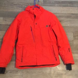 Orange and red Winter coat